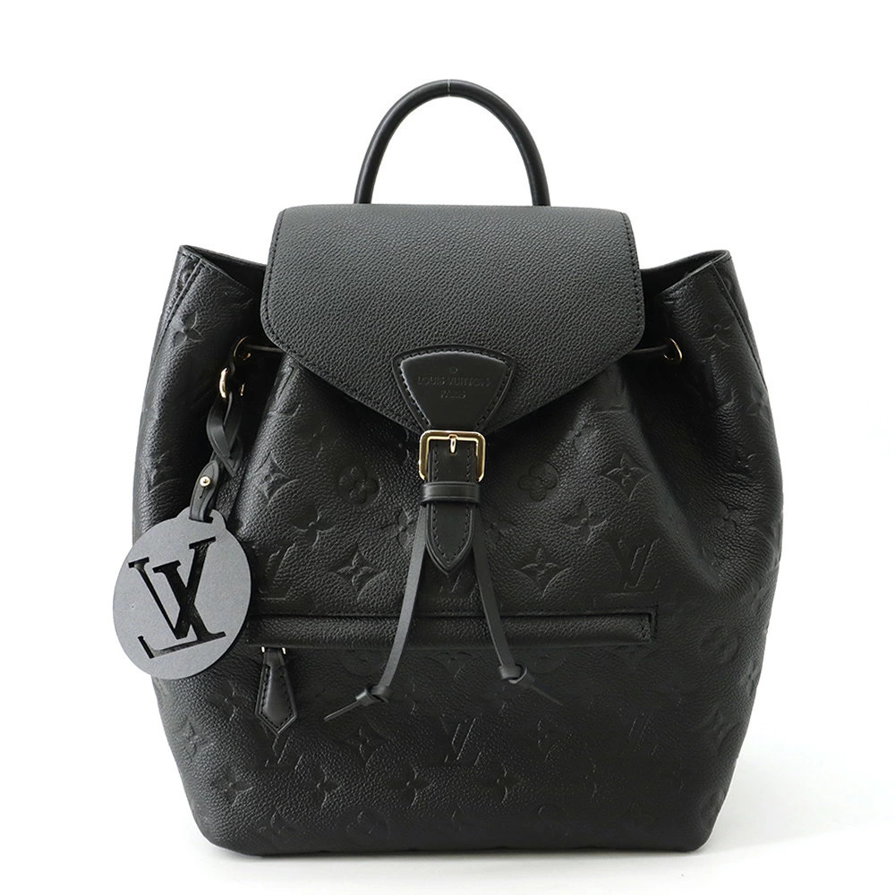 Louis Vuitton Monogram Empreinte Montsouris Backpack Bag Black